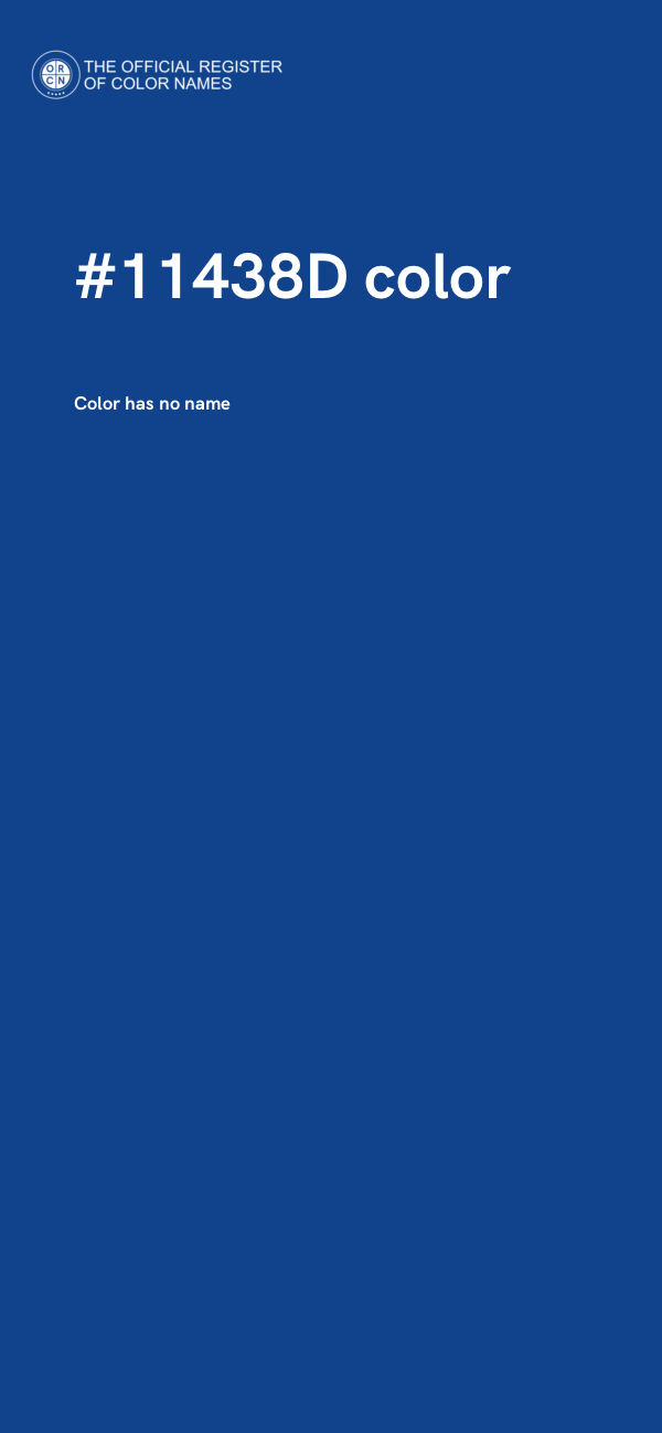 #11438D color image
