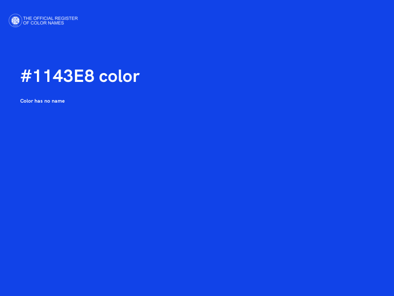 #1143E8 color image