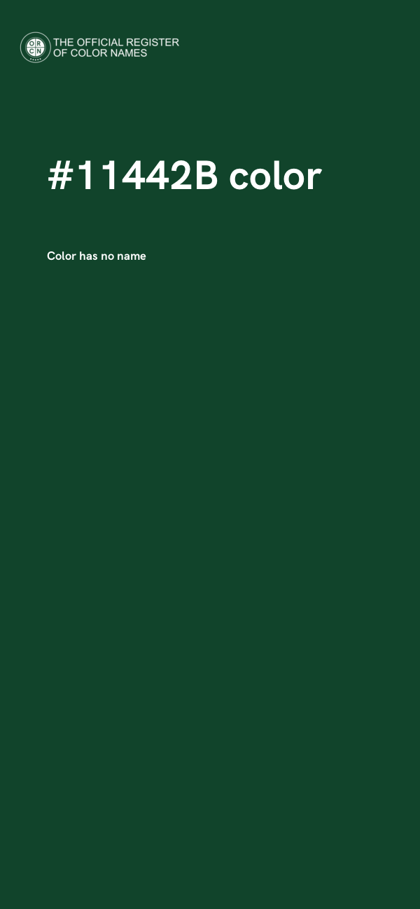 #11442B color image