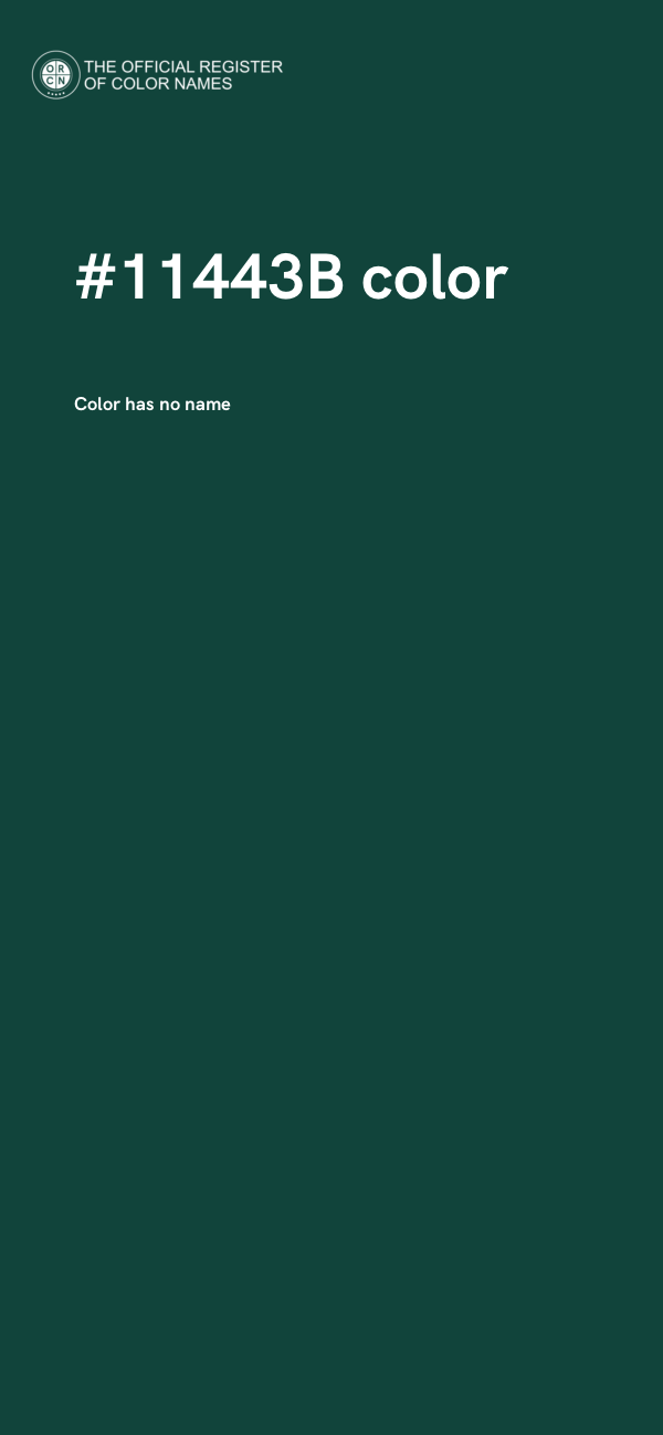 #11443B color image