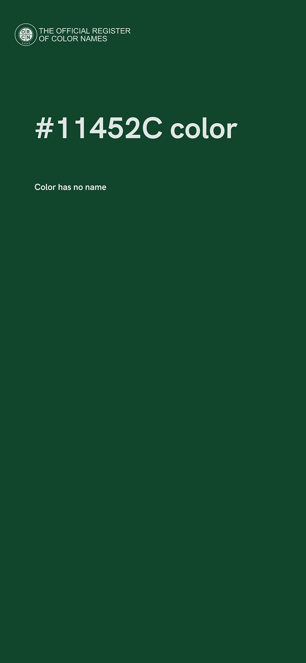 #11452C color image
