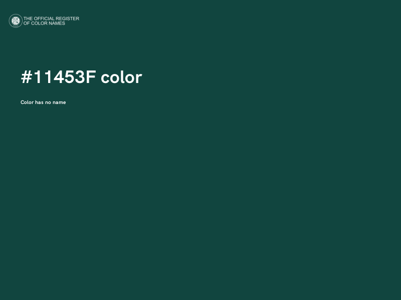 #11453F color image