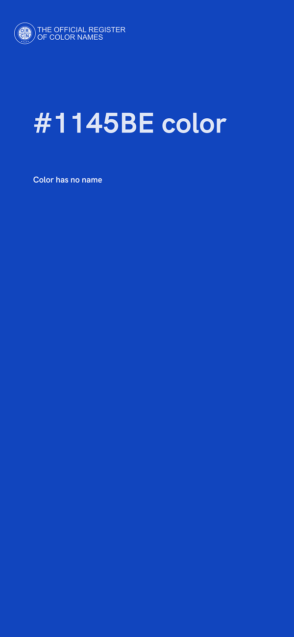 #1145BE color image