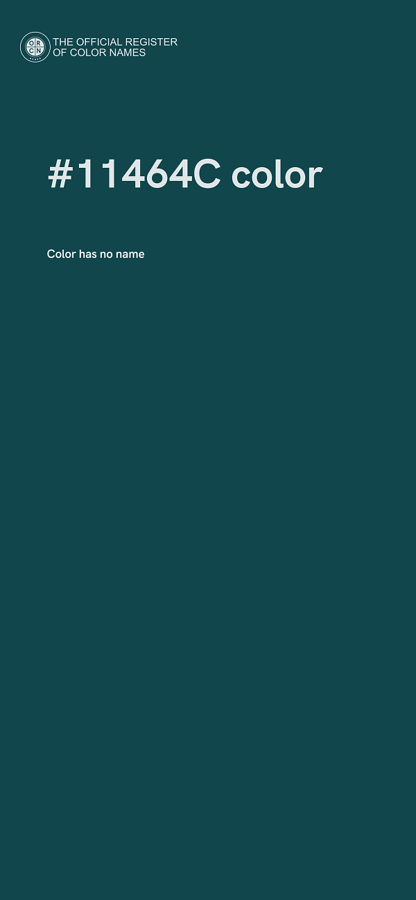 #11464C color image