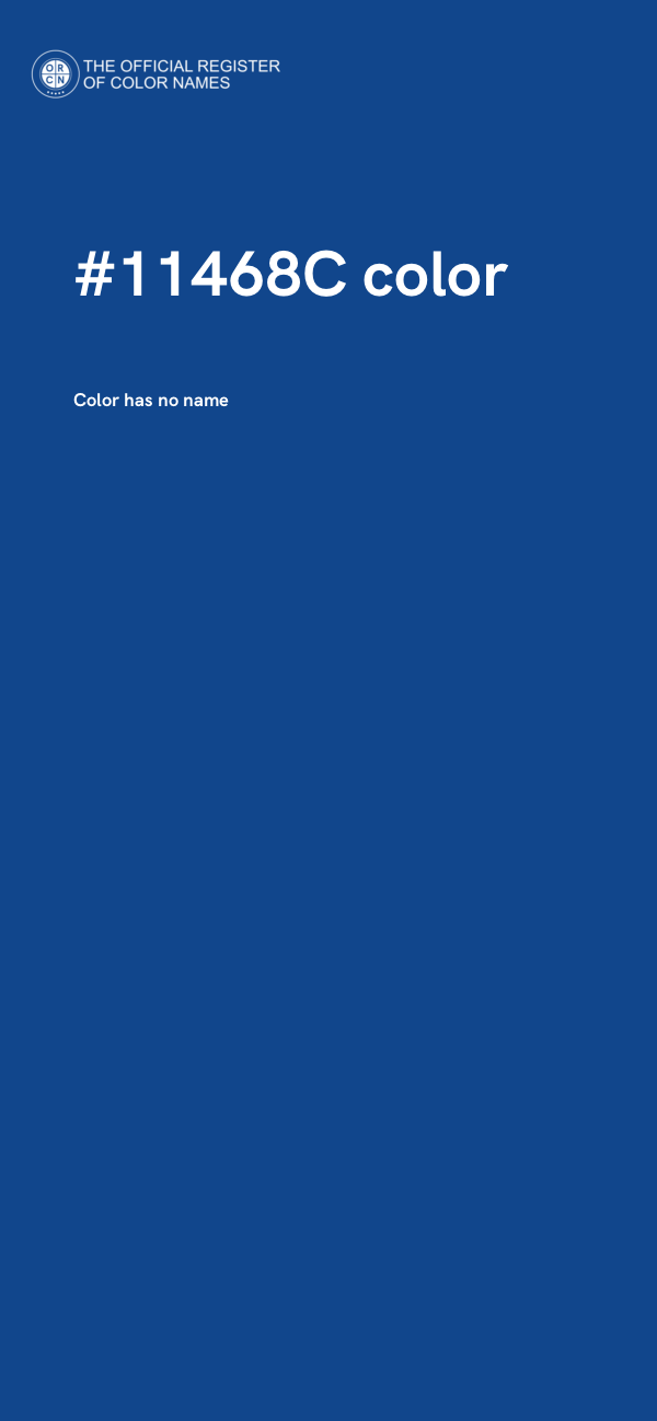 #11468C color image