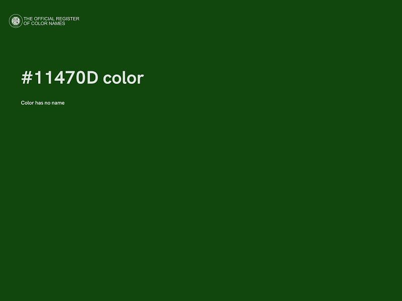 #11470D color image