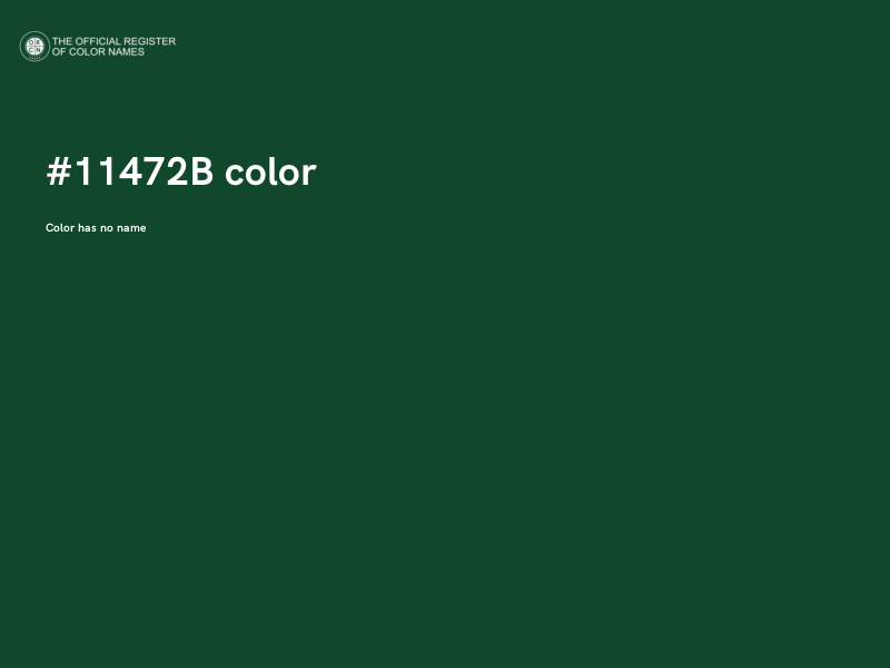 #11472B color image