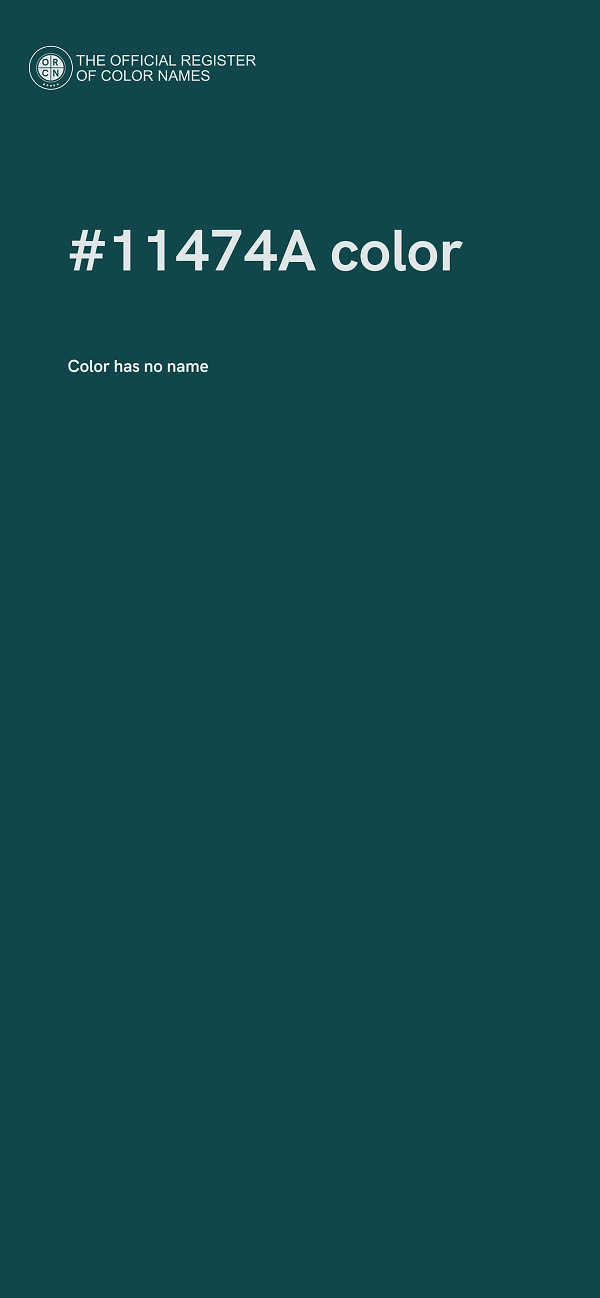 #11474A color image