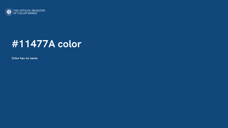 #11477A color image