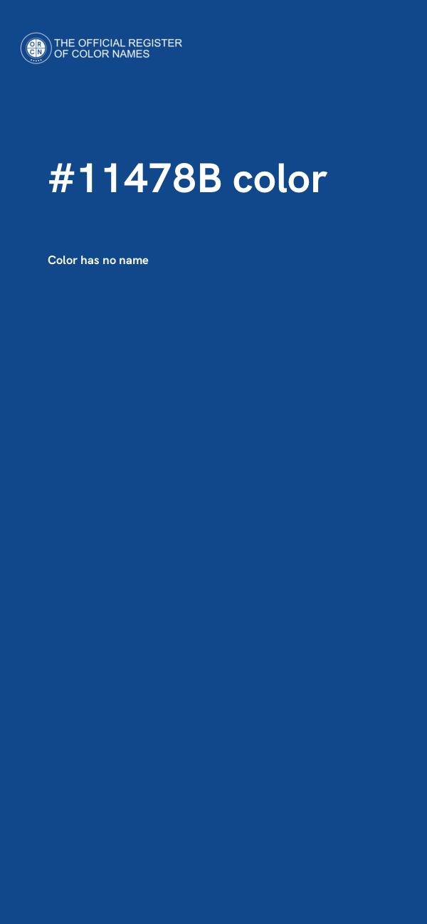 #11478B color image