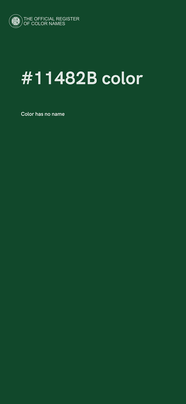 #11482B color image