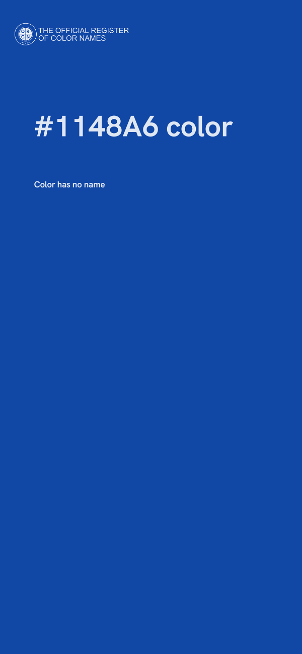 #1148A6 color image