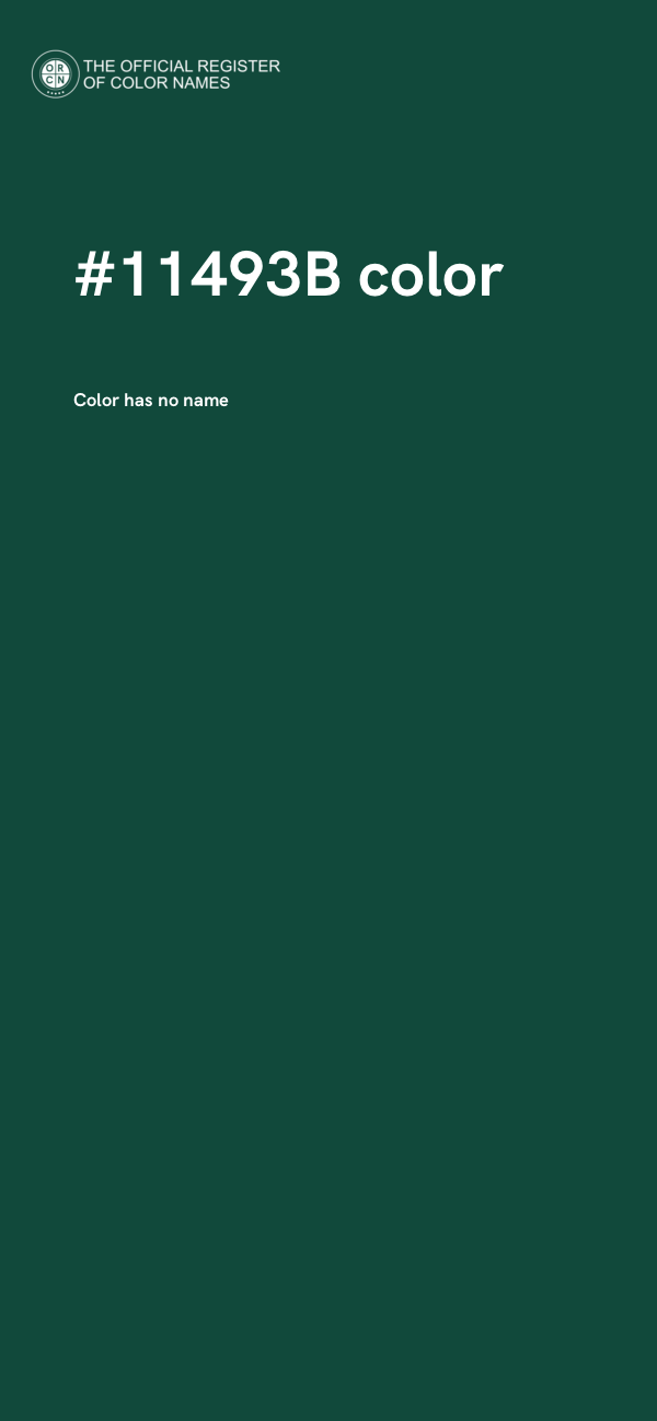 #11493B color image