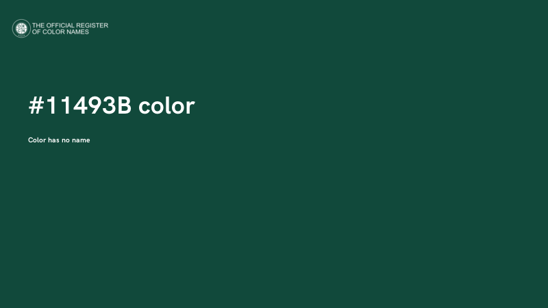 #11493B color image