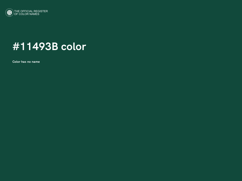 #11493B color image
