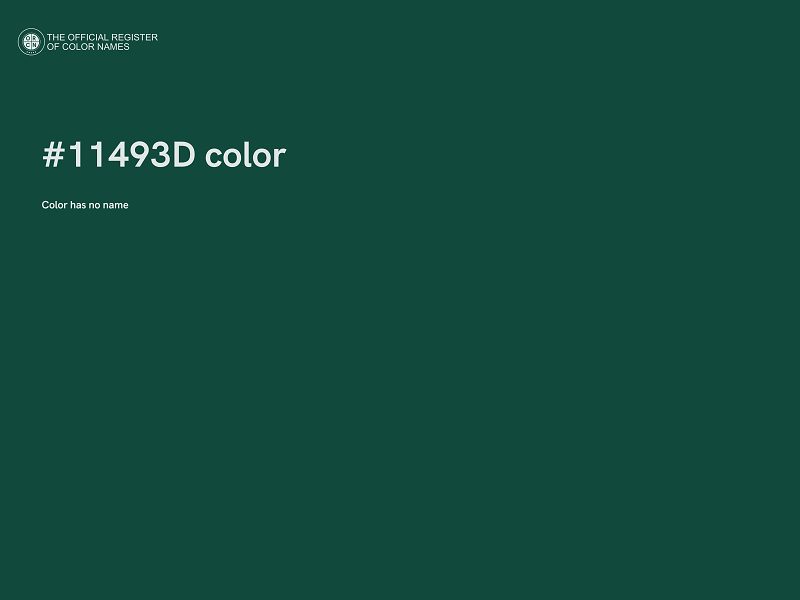 #11493D color image