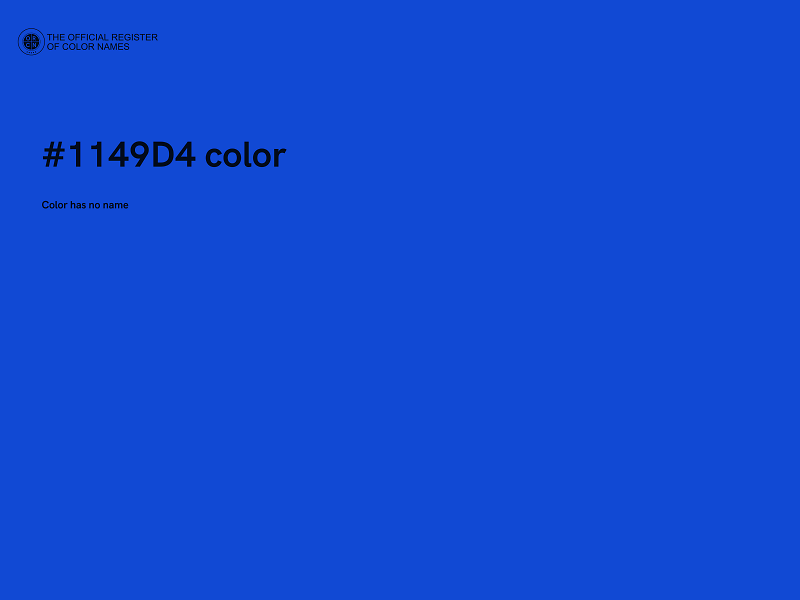 #1149D4 color image