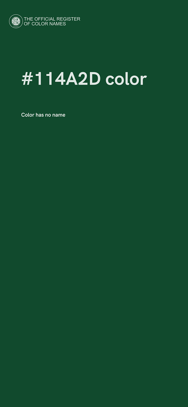 #114A2D color image