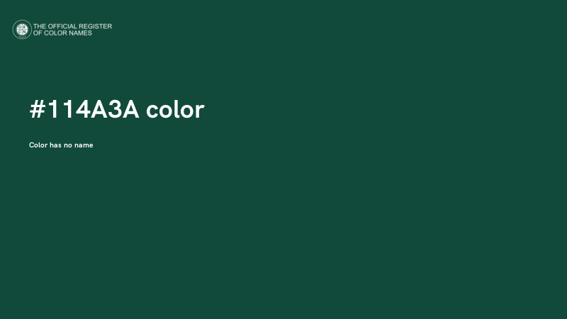 #114A3A color image