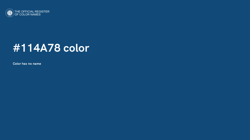 #114A78 color image