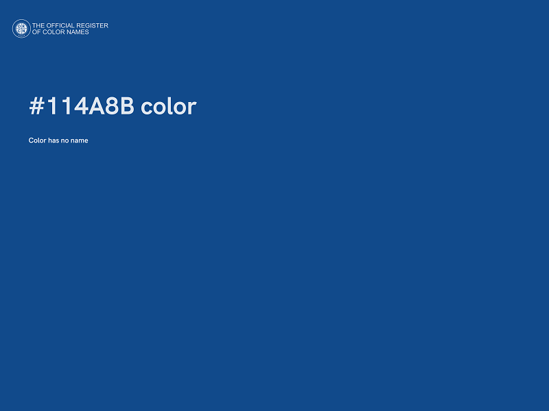 #114A8B color image