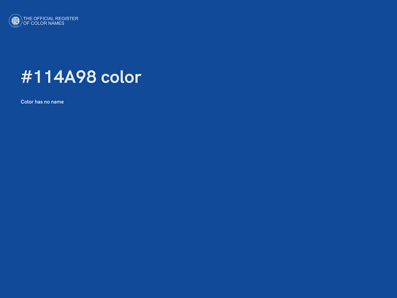 #114A98 color image