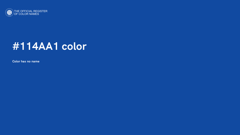 #114AA1 color image