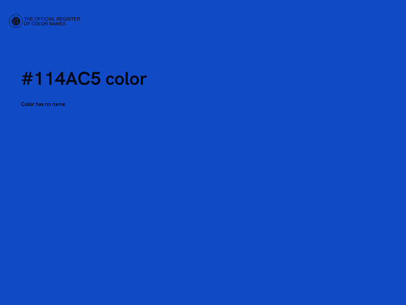 #114AC5 color image