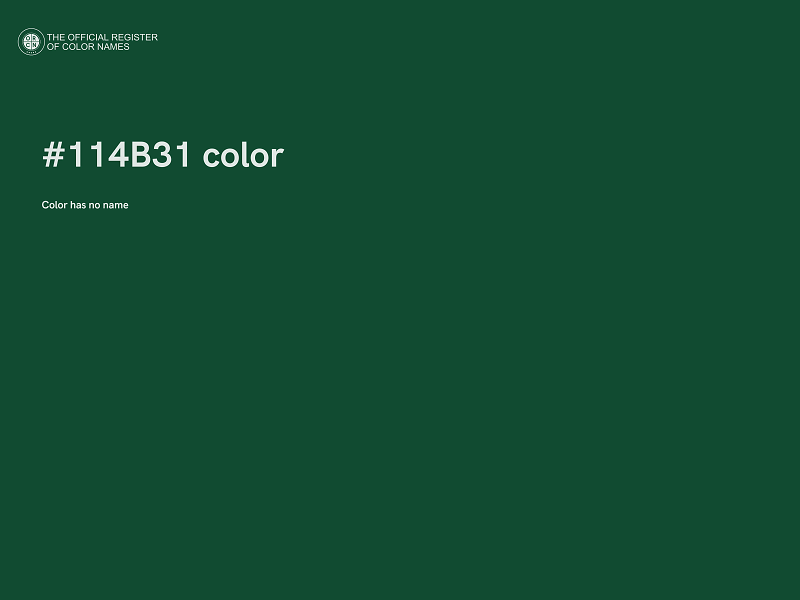 #114B31 color image