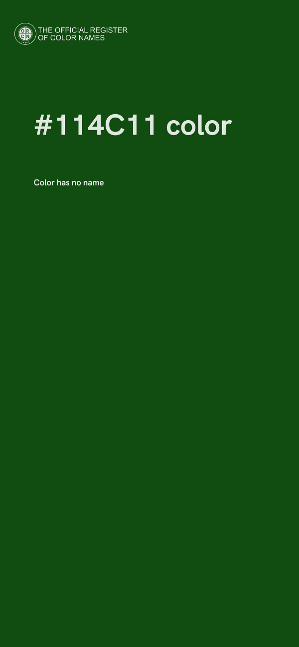 #114C11 color image