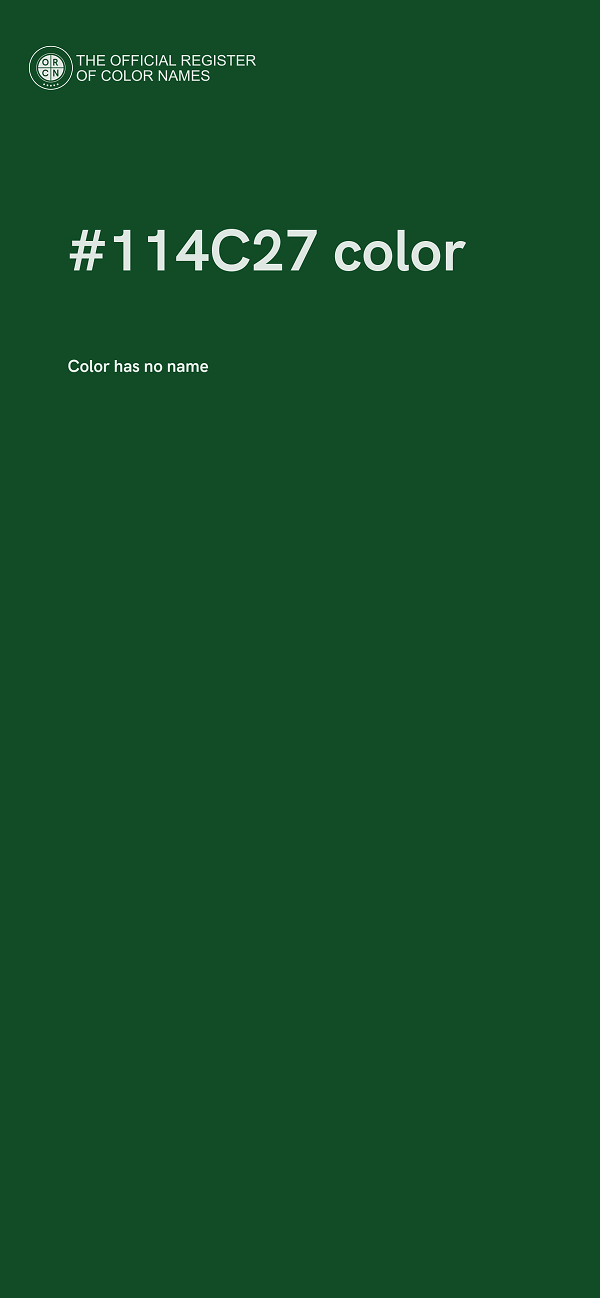 #114C27 color image