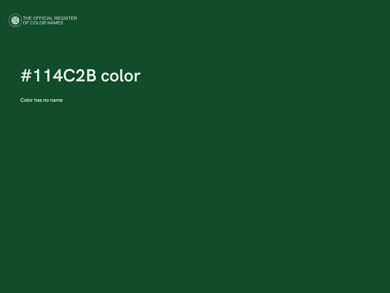 #114C2B color image