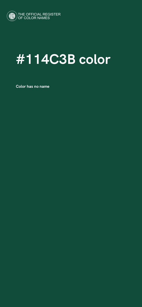 #114C3B color image