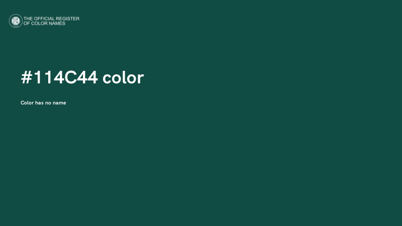 #114C44 color image