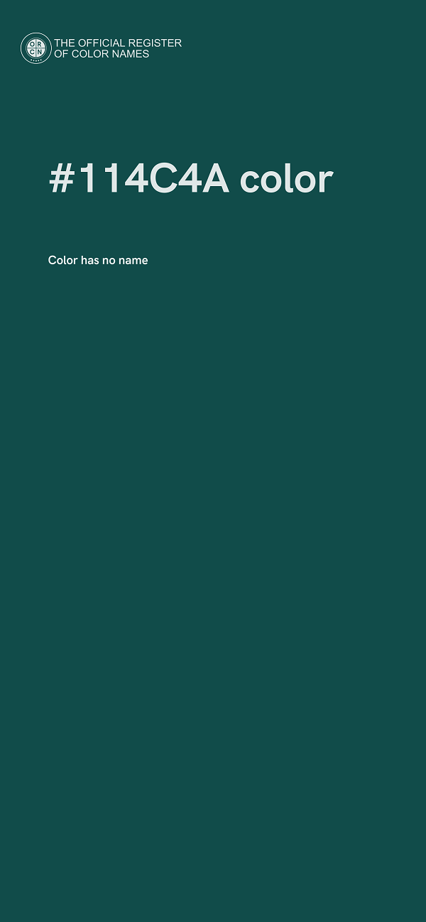 #114C4A color image