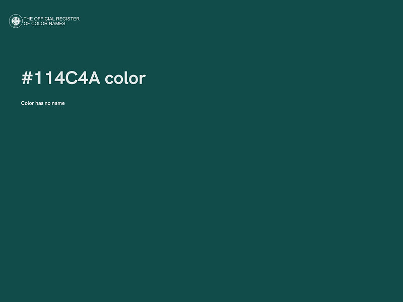 #114C4A color image