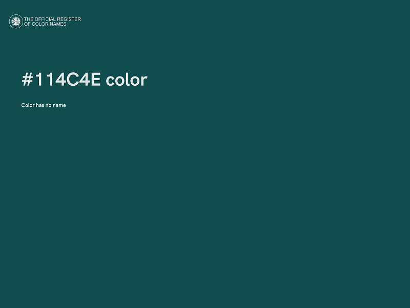 #114C4E color image