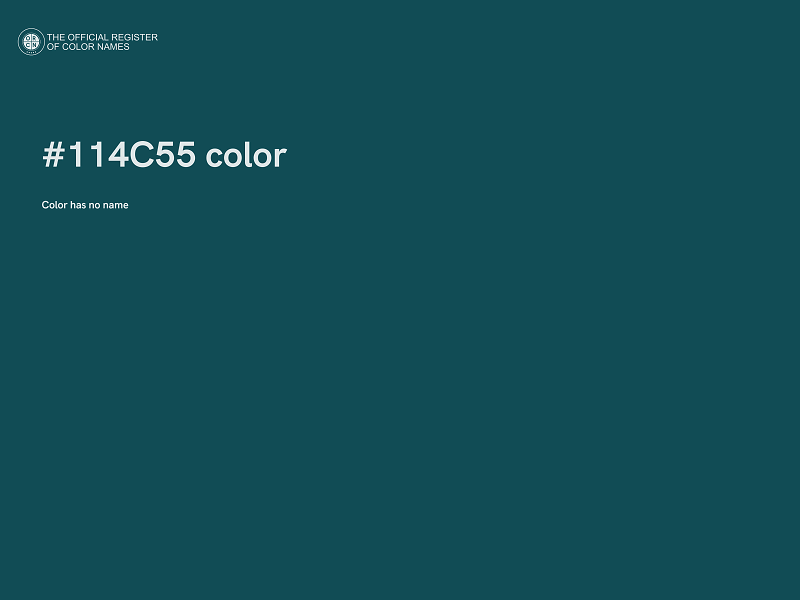 #114C55 color image