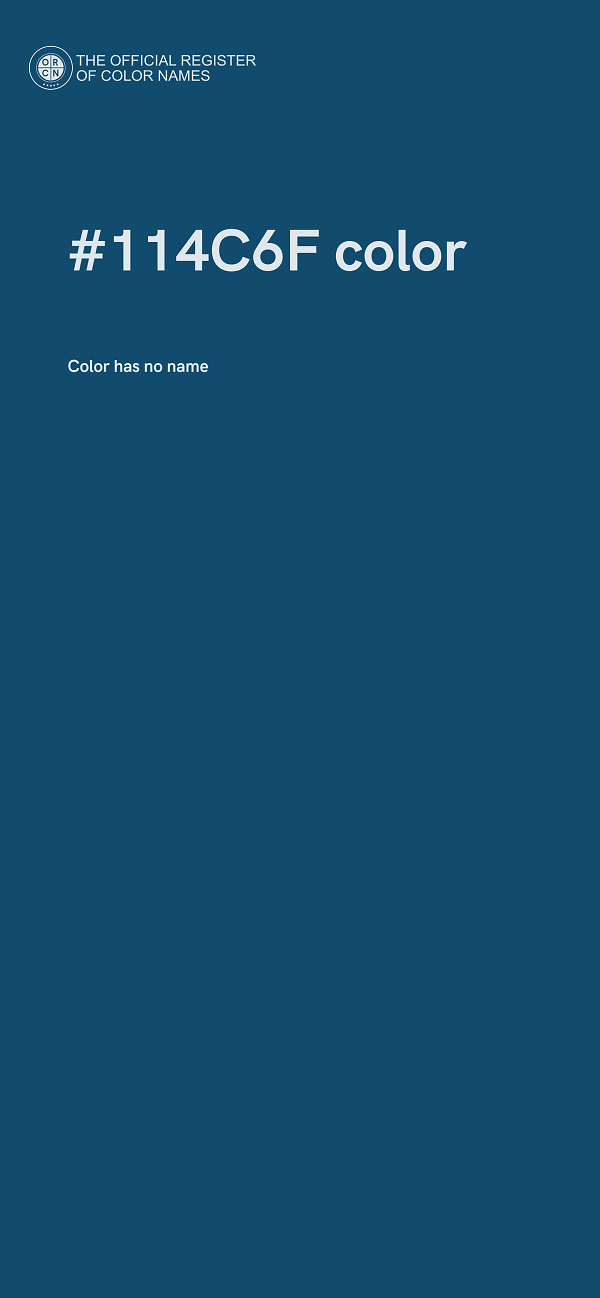 #114C6F color image