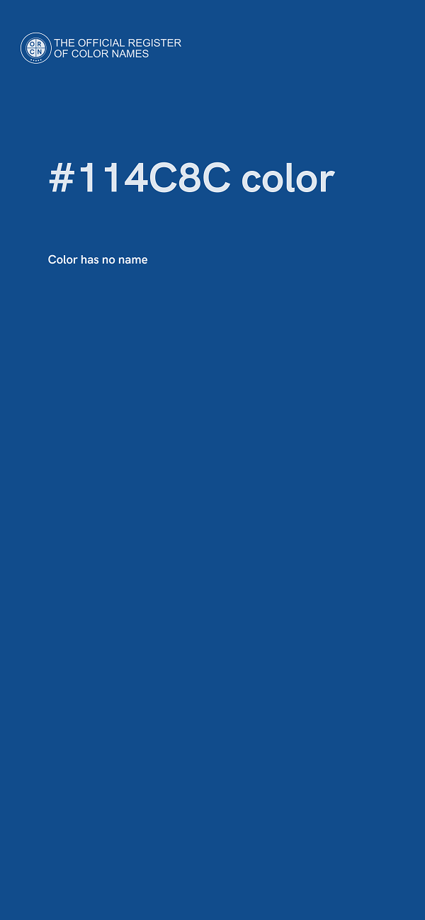 #114C8C color image