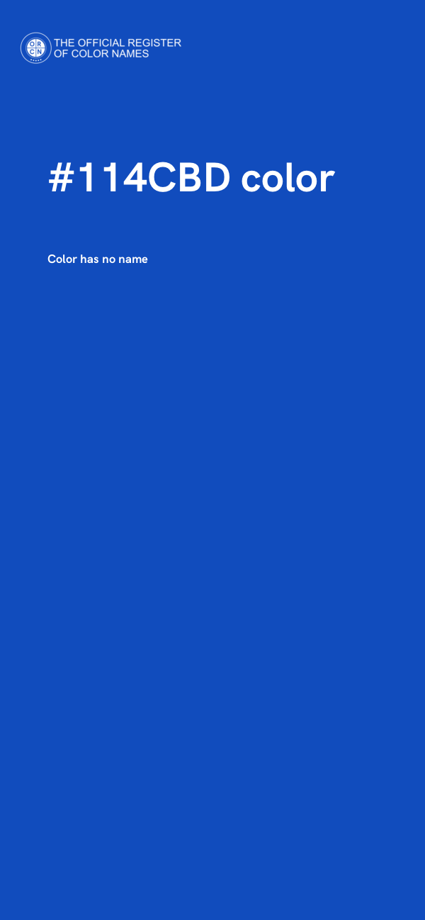 #114CBD color image