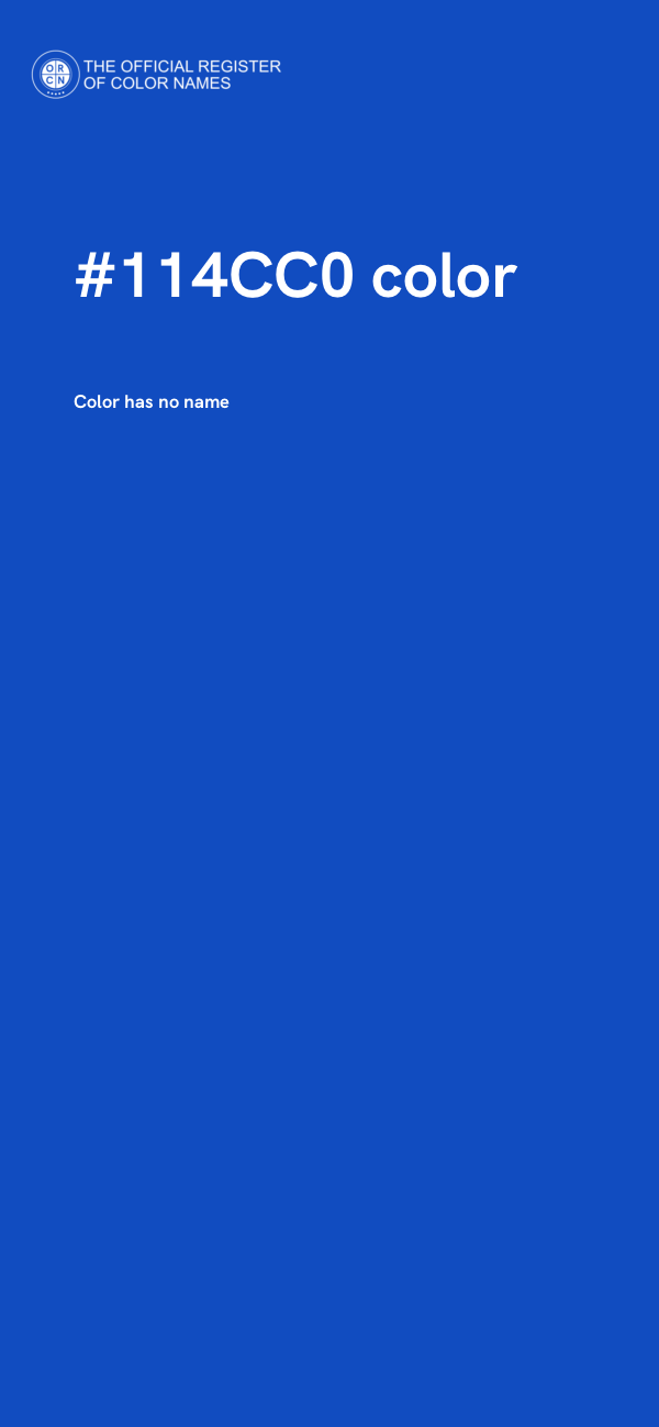 #114CC0 color image