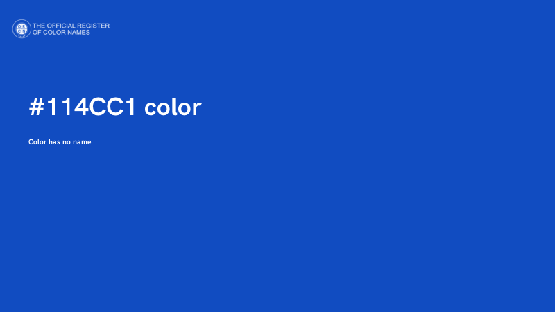 #114CC1 color image