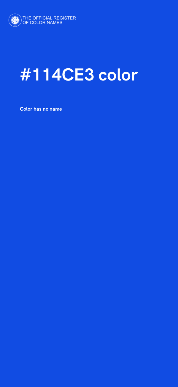#114CE3 color image