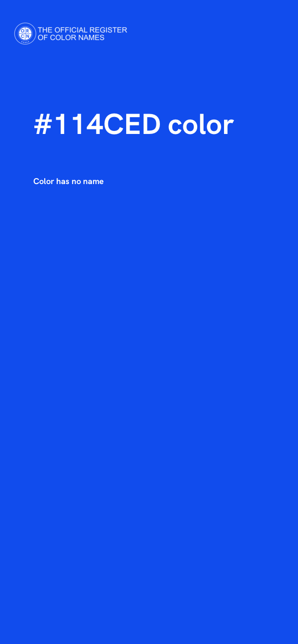 #114CED color image