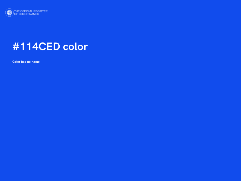 #114CED color image