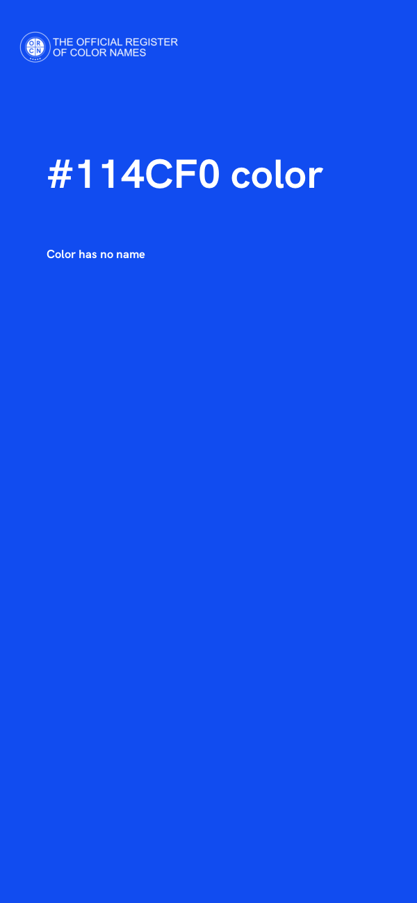 #114CF0 color image