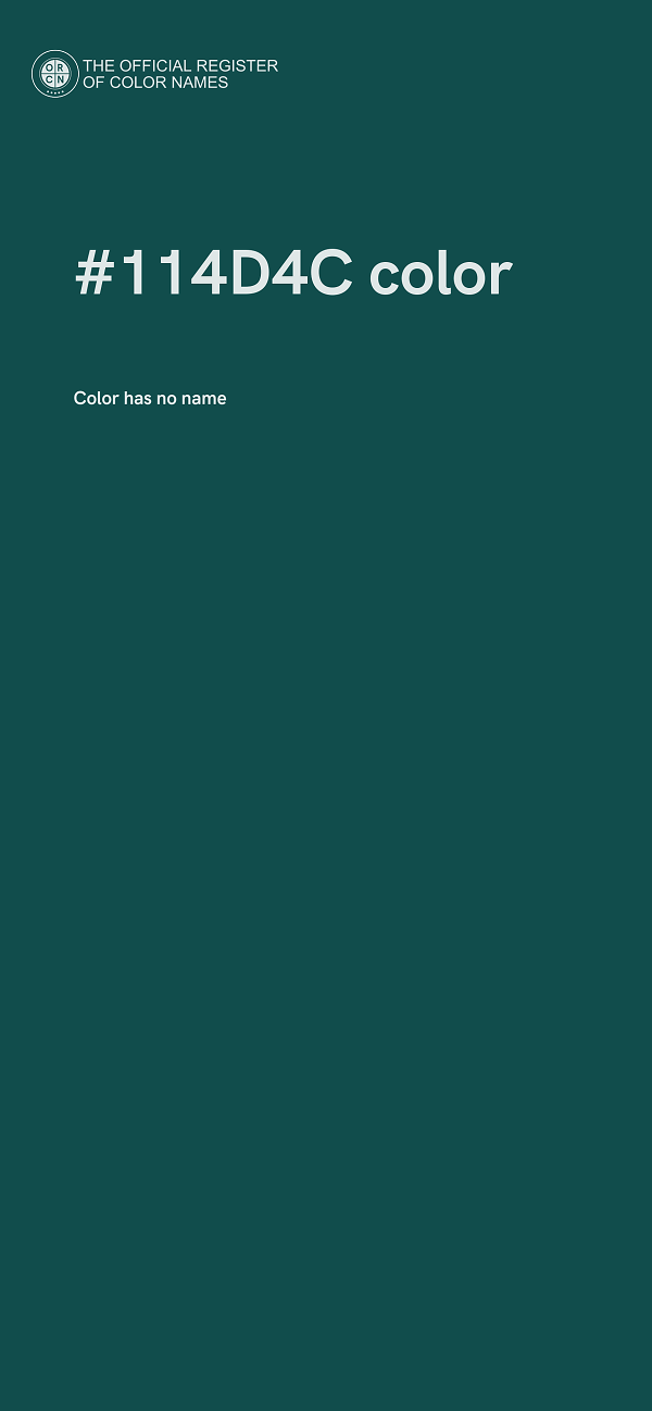 #114D4C color image