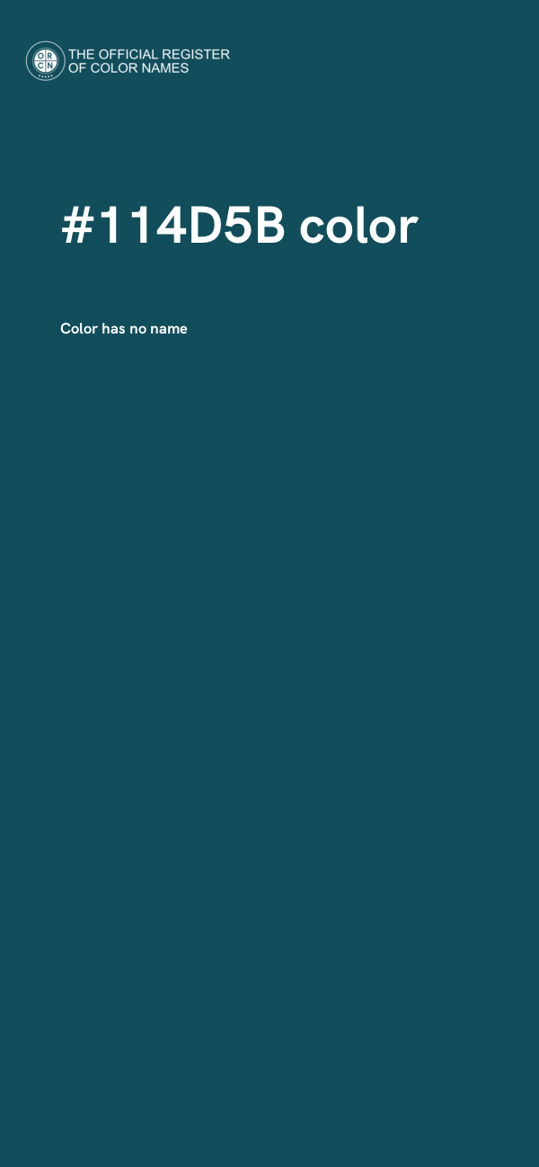 #114D5B color image