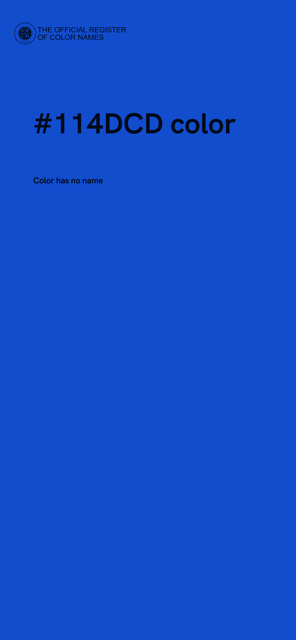 #114DCD color image